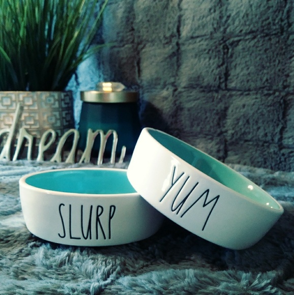 Rae Dunn Other - 🆕Rae Dunn "SLURP" & "YUM" Pet Bowl Set😻